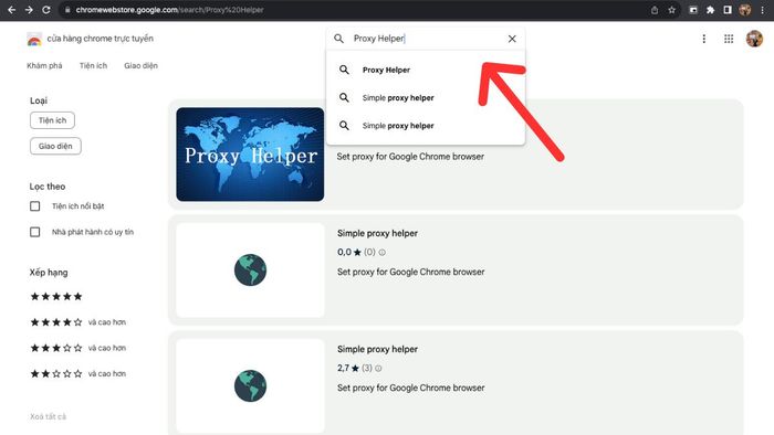 Hướng dẫn cài đặt Proxy Helper – Bước 1