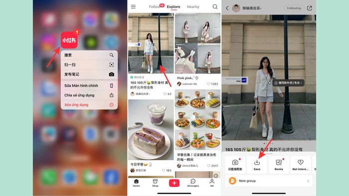 Cách tải ảnh Xiaohongshu trực tiếp từ ứng dụng