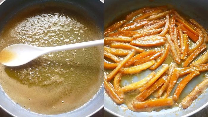 Cách làm mứt vỏ cam mật ong dẻo bước 3 (Hình minh họa)