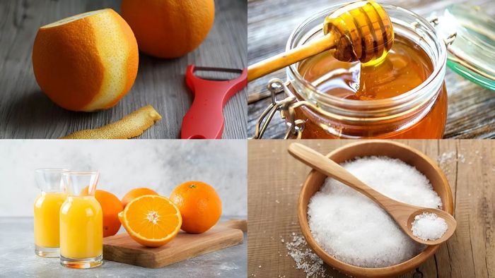 Chuẩn bị nguyên liệu để làm mứt vỏ cam ngay tại nhà