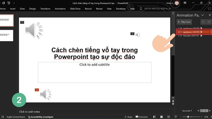 Hướng dẫn cách loại bỏ âm thanh vỗ tay trong PowerPoint