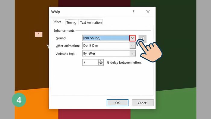 Cách tạo hiệu ứng tiếng vỗ tay trong PowerPoint - Bước 4
