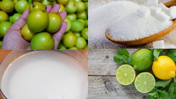 Nguyên liệu cần chuẩn bị để làm mứt táo với nước vôi