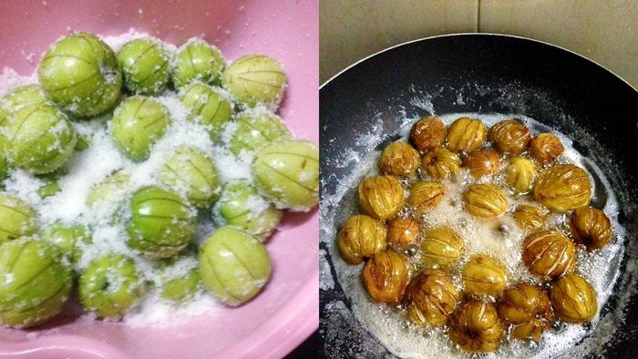 Cách làm mứt táo ta dùng nước vôi, bước 4 (Hình minh họa)