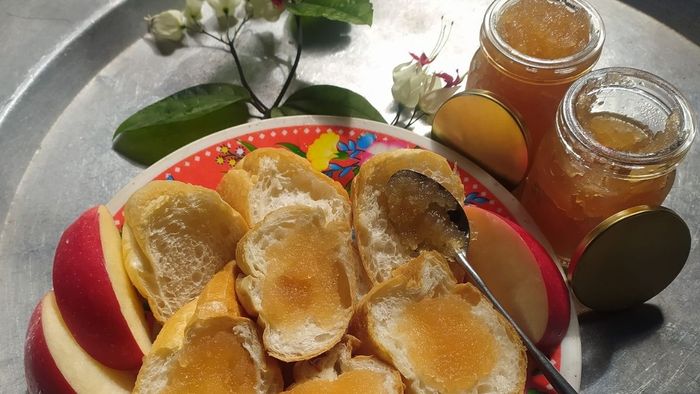 Thành phẩm mứt táo ăn bánh mì và cách bảo quản