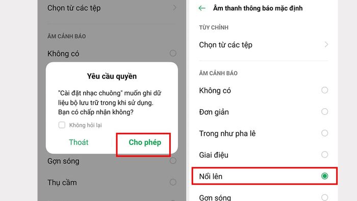 Hướng dẫn thay đổi âm thanh thông báo Zalo trên điện thoại - Bước 3