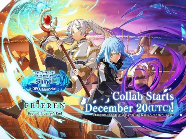 Bandai Namco Chính Thức Công Bố Sự Hợp Tác Giữa Tensei Shitara Slime Datta Ken và Sousou no Frieren
