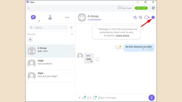 Hướng dẫn thoát nhóm Viber một cách im lặng trên máy tính