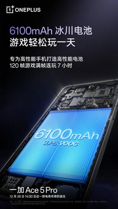 Điện thoại này nổi bật với viên pin 6100 mAh cực kỳ ấn tượng.