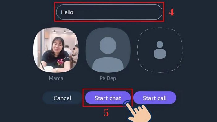 Hướng dẫn tạo nhóm chat Viber trên máy tính - Bước 4 và Bước 5