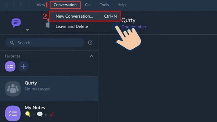 Hướng dẫn tạo nhóm chat trên Viber qua máy tính - Bước 1