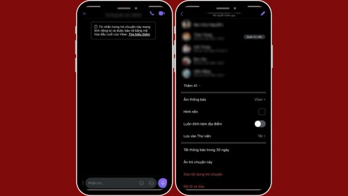 Hoàn tất tạo nhóm chat trên Viber qua điện thoại - Bước 3