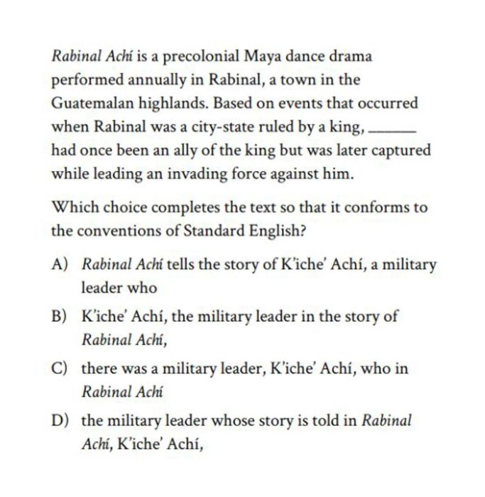 English Conventions Standards