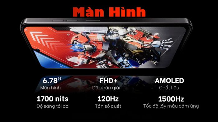 Tính năng màn hình của Tecno Spark 30 Pro