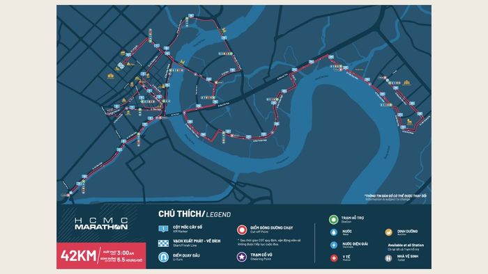 HCMC Marathon 2025: Sơ đồ đường chạy