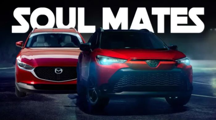Mẫu xe Toyota Corolla Cross 2025 với màu sơn đỏ mới mang lại sự thu hút không kém cạnh những mẫu xe khác cùng phân khúc, nổi bật với việc được sản xuất chung với Mazda CX-50 tại nhà máy ở Alabama (Mỹ).