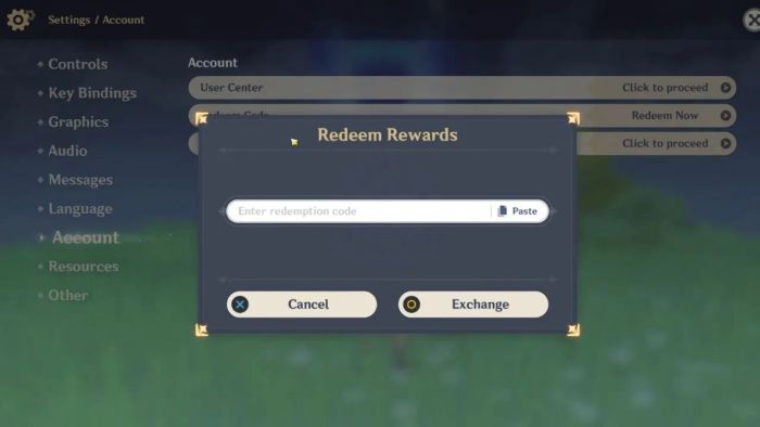 Đổi mã trong game