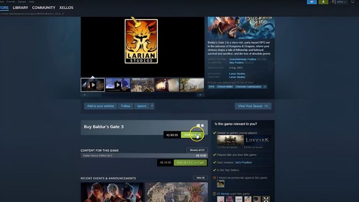 Hướng dẫn tải Baldur's Gate 3 trên máy tính - bước 2