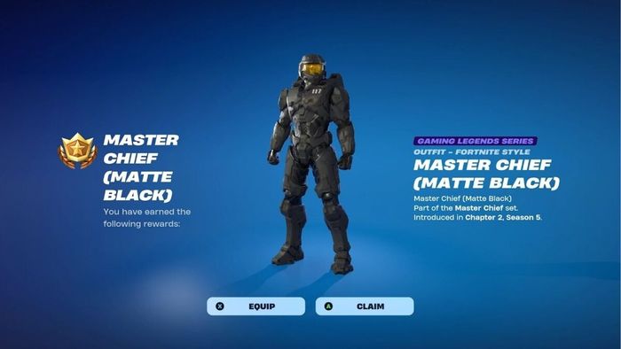 Hướng dẫn đơn giản để mở khóa skin Master Chief màu đen mờ trong Fortnite - tóm tắt