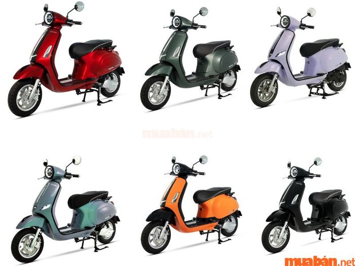 Bảng màu của xe máy điện Vespa Espero