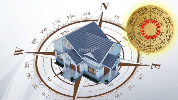 Xem hướng nhà hợp tuổi vợ chồng thuộc cung Tốn – Nguồn: Internet