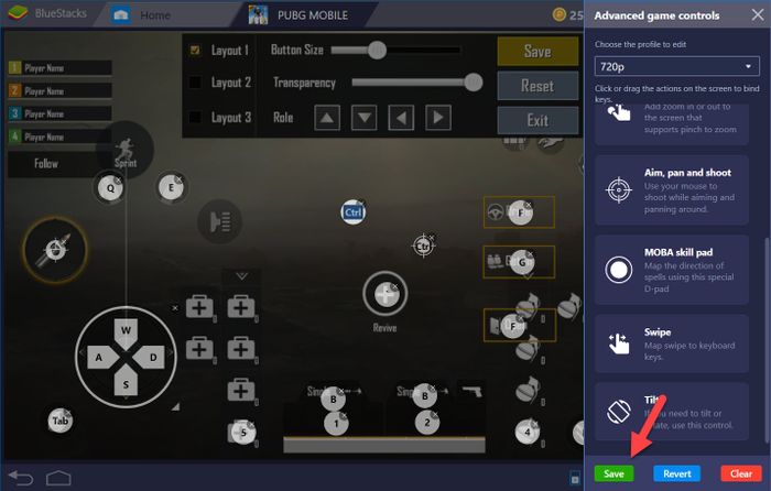 Hướng dẫn cấu hình phím điều khiển khi chơi PUBG Mobile trên BlueStacks 4
