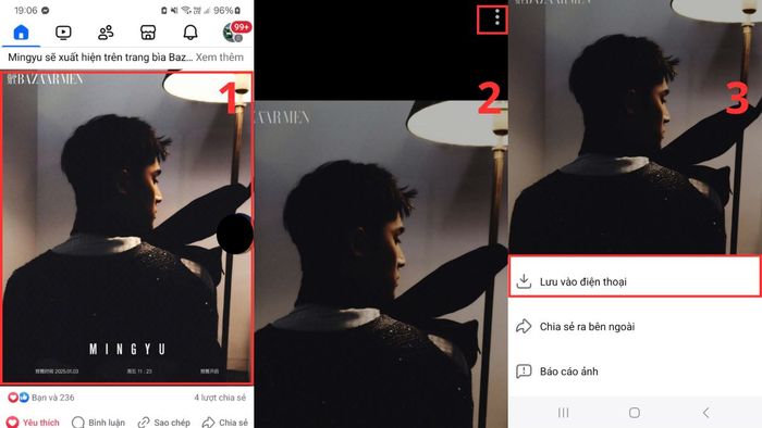 Cách tải ảnh từ Facebook về điện thoại Android