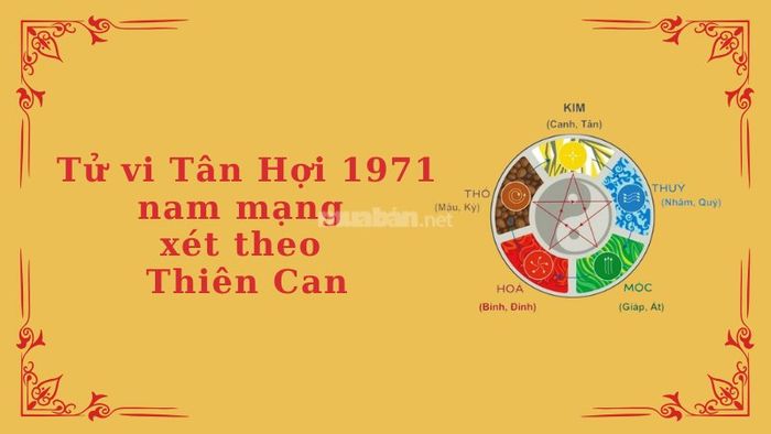 Tử vi Tân Hợi 1971 nam mạng được phân tích qua yếu tố Thiên Can.