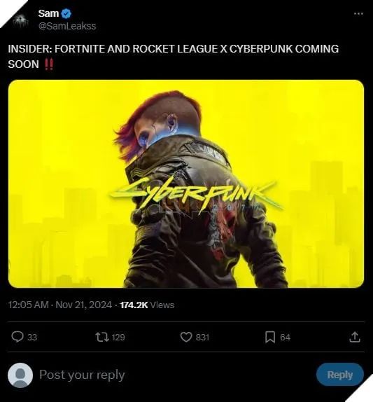 Fortnite rất có thể hợp tác với Cyberpunk 2077 trong tương lai gần, tạo nên một làn sóng mới trong cộng đồng game thủ
