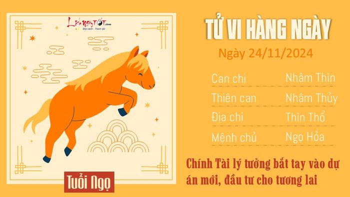 Tử vi ngày 24/11/2024 cho 12 con giáp - Tuổi Ngọ