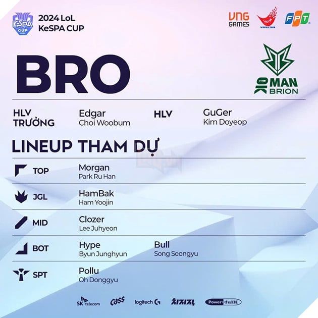 KeSPA Cup 2024: LCK Ra Mắt Đội Hình Chính Thức, Xạ Thủ Gốc Việt DRX Đã Sẵn Sàng Ra Sân