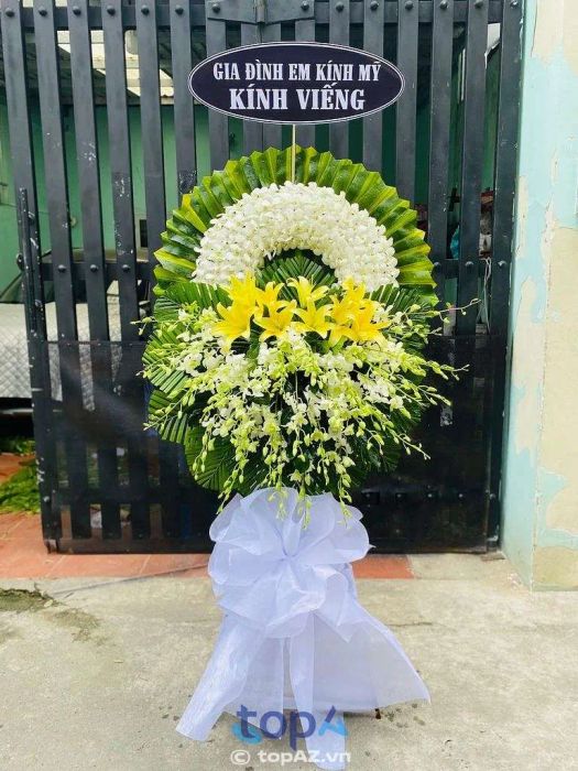 Cửa hàng hoa đám tang tại TP Cao Lãnh, Đồng Tháp