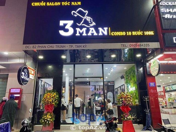 Salon 3Man tọa lạc tại TP. Tam Kỳ.