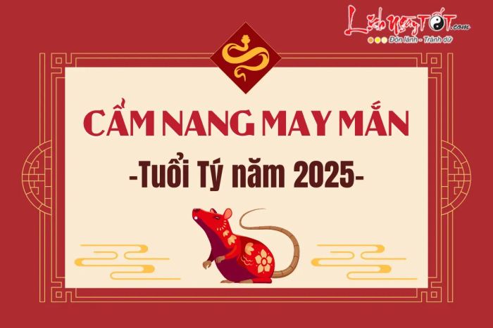 Cẩm nang phong thủy may mắn cho tuổi Tý năm 2025