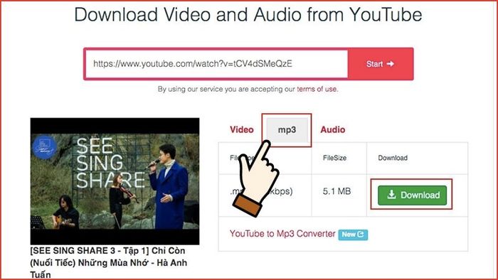 Không cần sử dụng phần mềm, bạn vẫn có thể tải về dễ dàng thông qua công cụ Y2mate.