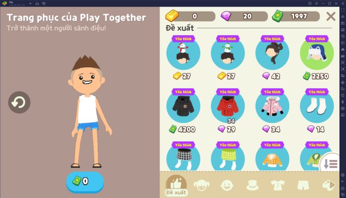 Hướng dẫn cho người mới chơi Play Together VNG trên PC qua BlueStacks