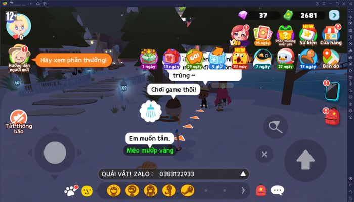 Hướng dẫn cho người mới khi chơi Play Together VNG trên PC qua BlueStacks