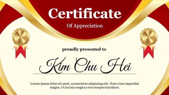 Tạo mẫu bằng khen nhân viên xuất sắc - Phiên bản 12