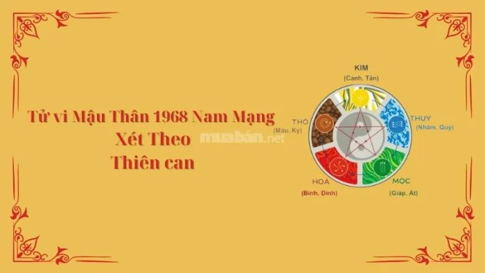 Tử vi nam Mậu Thân 1968 năm 2025 xét theo Thiên Can