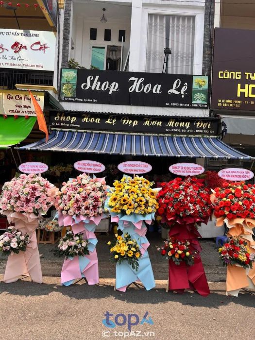 Cửa hàng Hoa Tươi Lệ chuyên cung cấp hoa tươi cho các sự kiện tại Bảo Lộc.