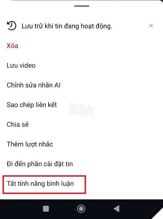 Hướng dẫn cách bật và tắt bình luận trên Tin Story Facebook và Instagram đơn giản nhất (phần 3)