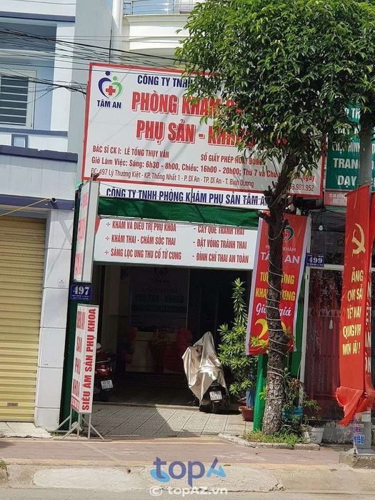 Phòng khám sản phụ khoa – KHHGĐ Tâm An tại Dĩ An là một địa chỉ đáng tin cậy cho các dịch vụ chăm sóc sức khỏe phụ nữ.