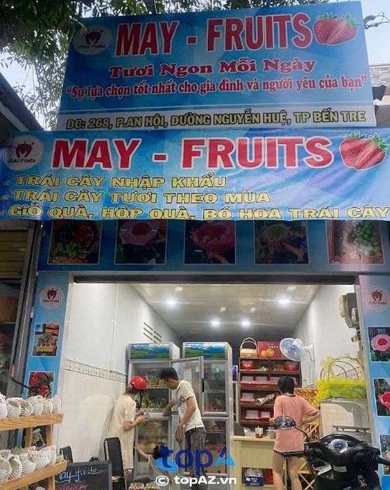 Cửa hàng giỏ trái cây tại Bến Tre