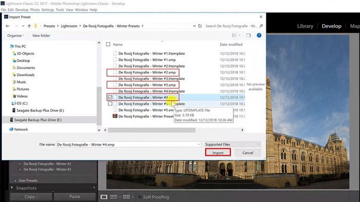 Hướng dẫn tải màu cho Lightroom phiên bản 8