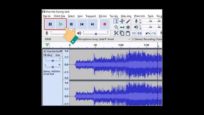 Tải phần mềm Audacity phiên bản 16