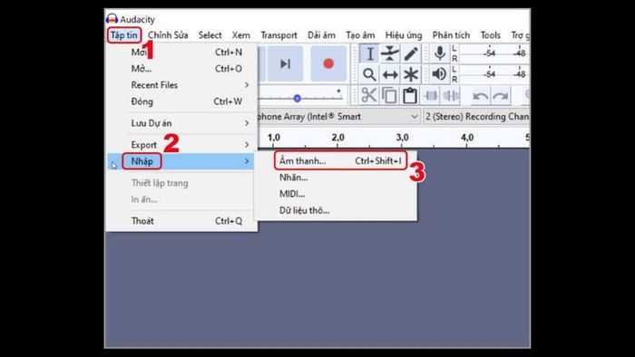 Tải phần mềm Audacity phiên bản 28