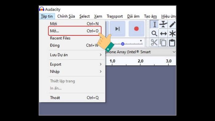 Tải phần mềm Audacity phiên bản 15