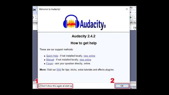 Tải phần mềm Audacity phiên bản 14