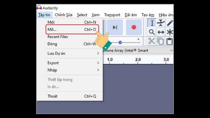 Tải phần mềm Audacity phiên bản 22