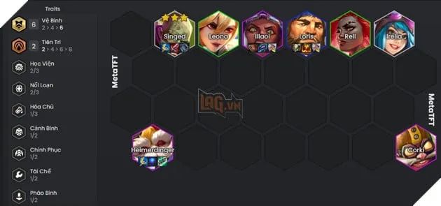 DTCL Mùa 13: Hướng dẫn đội hình Vệ Binh phối hợp đa hệ tộc mạnh nhất rank Thách Đấu 3